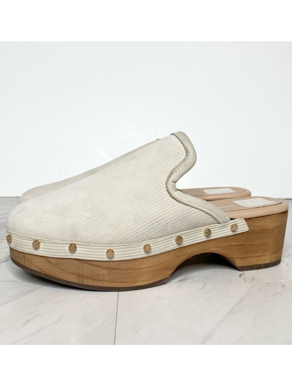 Dolce Vita Closen Bone Ribbed Clog 7